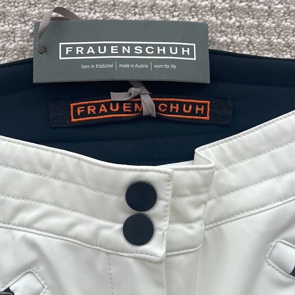 NWT Frauenschuh Amalie White ski pants insulated sz 40/US 10. Frauenschuh size 3 - Picture 3 of 15